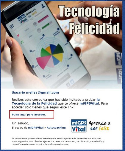 Email Tecnología de la Felicidad